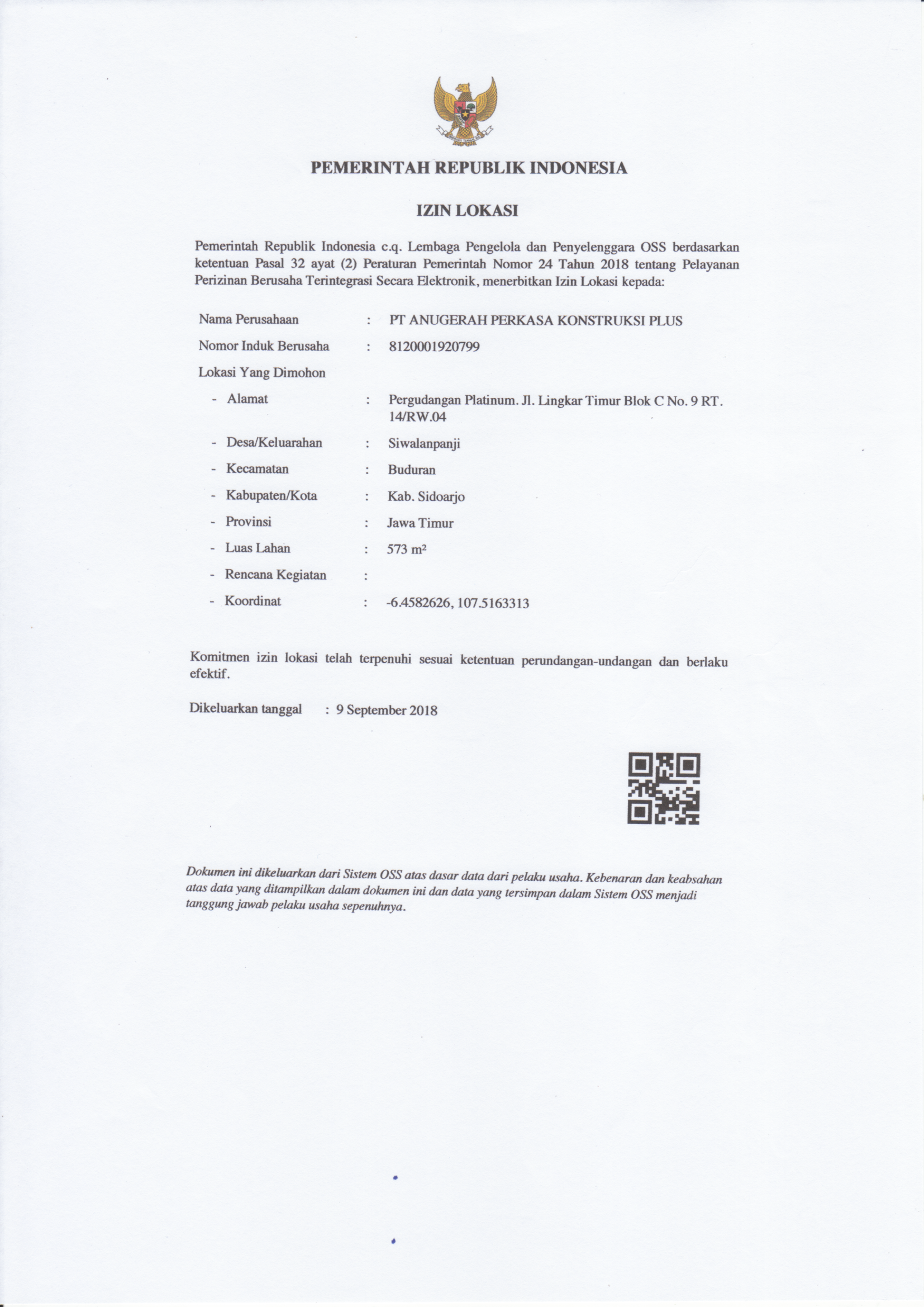 Surat Izin Lokasi